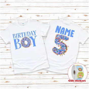 Narodeniny Chlapec T-Shirt | Custom Veku Narodeniny Tričko Deti Šišku Narodeniny T-Shirt | Postrekovačov Narodeniny Tričko | Narodeniny T Shirt Chlapcov